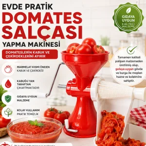 Ev Tipi Salça Makinesi